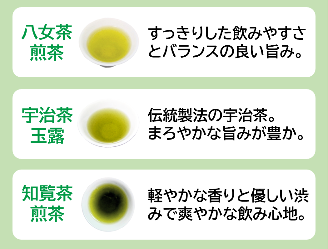 【お歳暮・お年賀】日本三銘茶めぐりセット