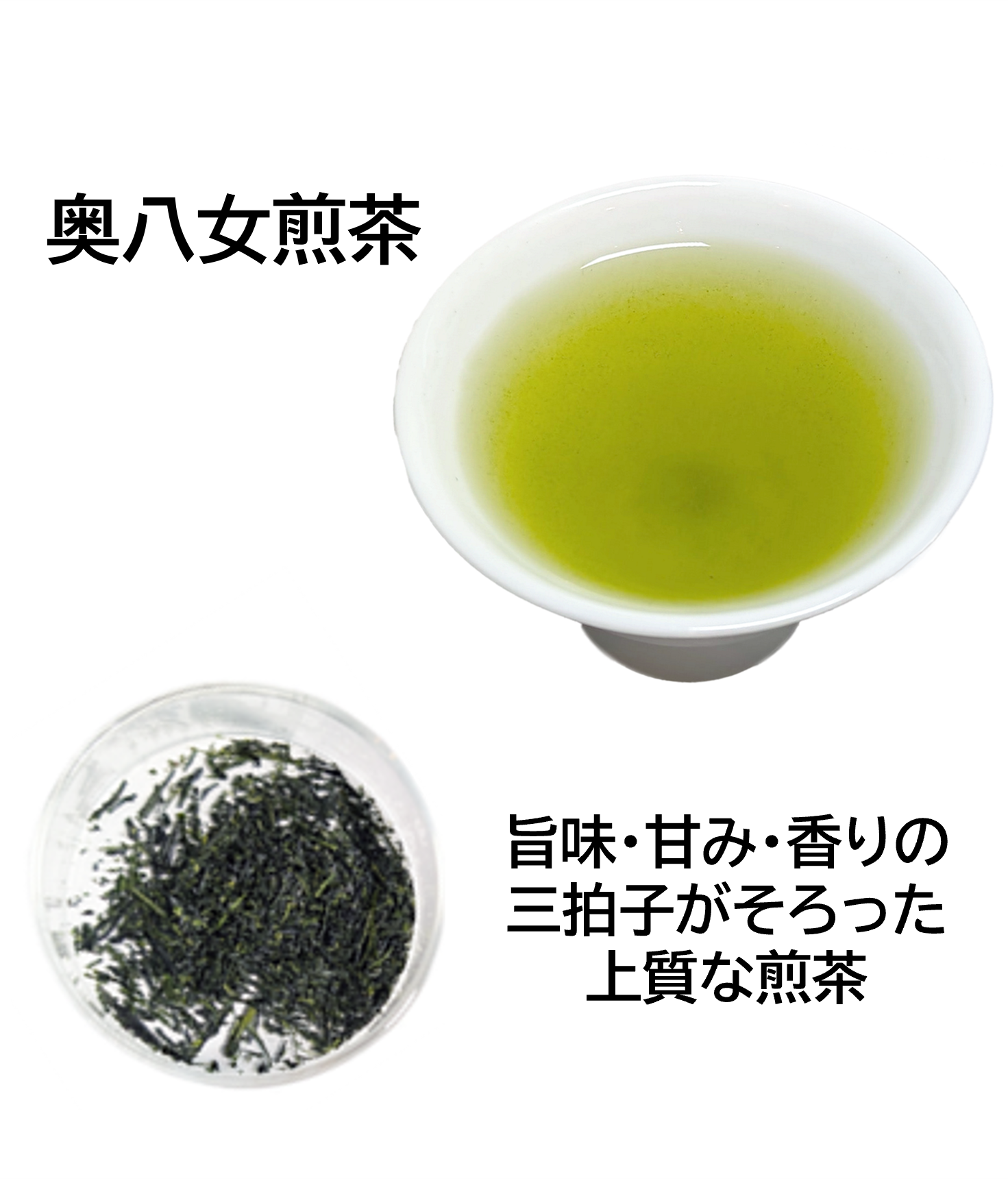 八女煎茶と和の彩りゼリーセット