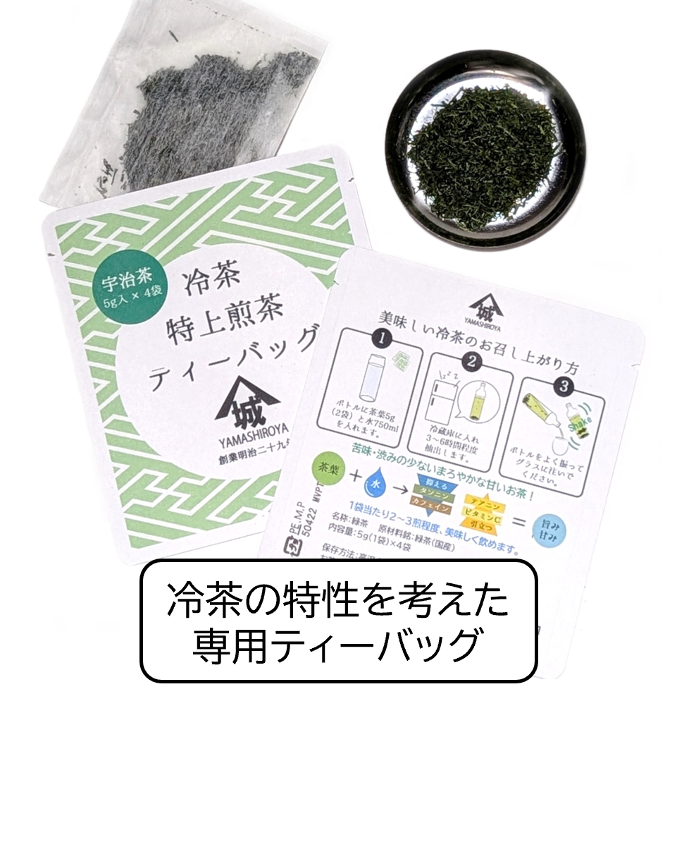 夏翠セット  HARIO400ml＋三銘茶　1袋（4個入り）×6袋